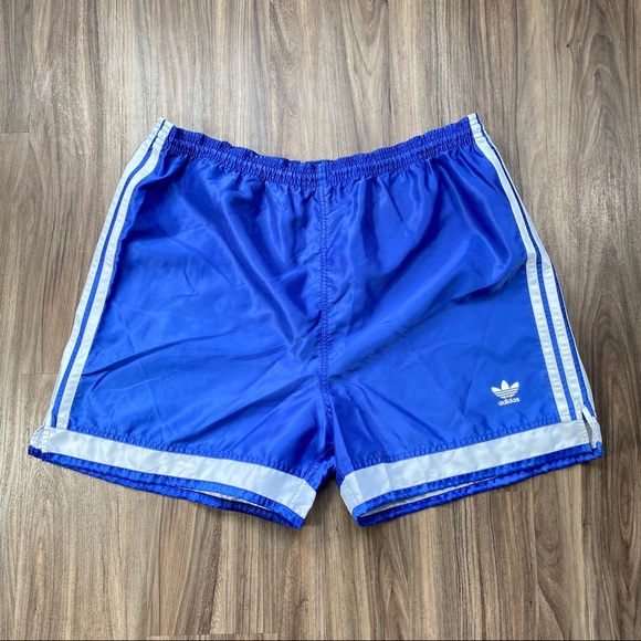 Vintage Adidas Mens Satin Soccer Shorts 